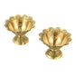 CraftVatika Gold-Toned Brass Engraved Diya | Swadesiicart