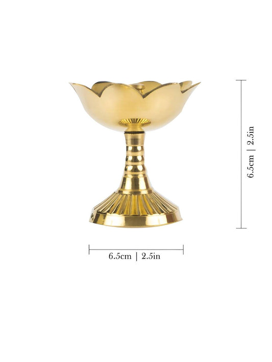 Spillbox Brass Diya - Big | Swadesiicart
