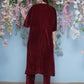 Joban Fashion Maroon Hand Embellished Coord Set - Swadesiicart
