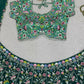 Jyoti Fashion Women's Bottle Green Faux Georgette Sequins with Thread Embroidered Designer Lehenga Choli Set | Swadesiicart