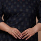Miravan Women's Plus Size Blue Printed Indigo Kurti - Swadesiicart
