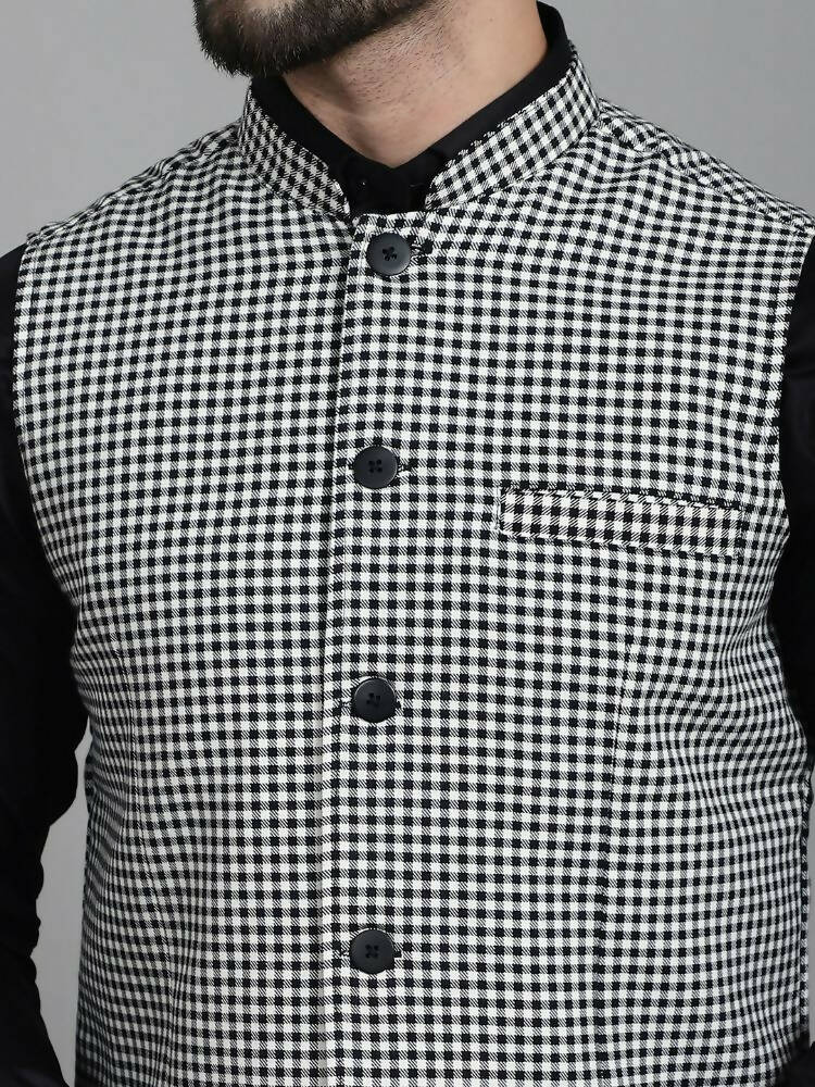 Even Apparels Nehru Jacket With Welt Pockets - Multi | Swadesiicart