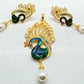 AD Peacock Pendant Set | Swadesiicart