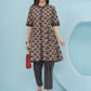 Joban Fashion Elephant Printed Co Ord Set - Beige - Swadesiicart