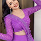 Jyoti Fashion Beautiful Lavender Sequence with Thread Embroidery work Faux Georgette Lehenga Choli with Dupatta | Swadesiicart