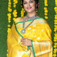 Jyoti Fashion Women's Yellow Soft Handloom Silk Zari Woven Saree with Blouse | Swadesiicart