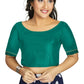 Aastha Fashion Women's Sea Green Art Silk Designer Party Wear Readymade Blouse