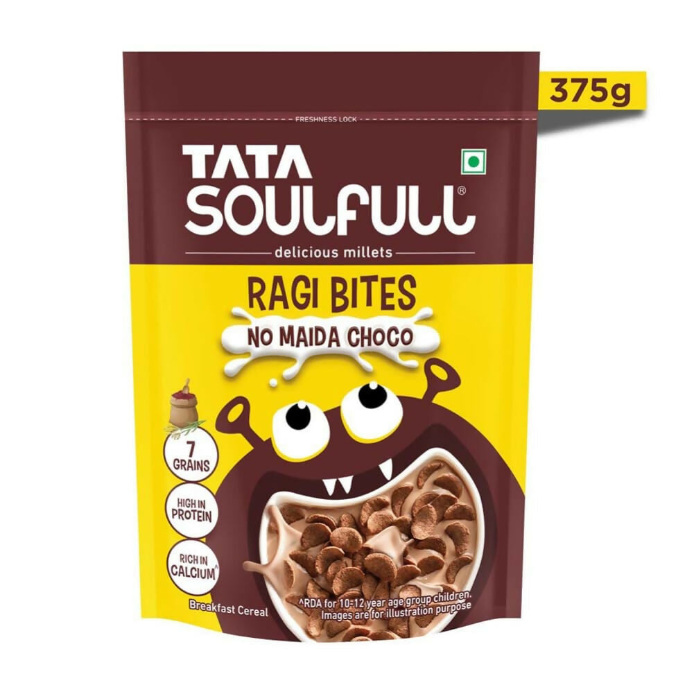 Tata Soulfull Ragi Bites Breakfast Cereals - No Maida Choco - Swadesiicart