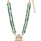 Gold-Toned Green Brass Gold-Polished Necklace - Ruby Raang | Swadesiicart