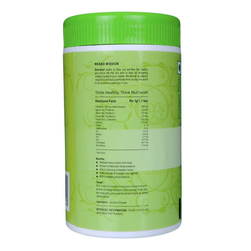 Nutriwish Spirulina Powder - Swadesiicart