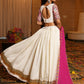 AI Fashion Off White Crepe Designer Navratri Wear Lehenga Choli Collection