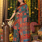 Shree Shyam Fashion Linen Cotton Rama Green Saree