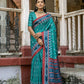 Vishnu Weaves Women's Rama Cotton Silk Printed Saree with Blouse - Swadesiicart