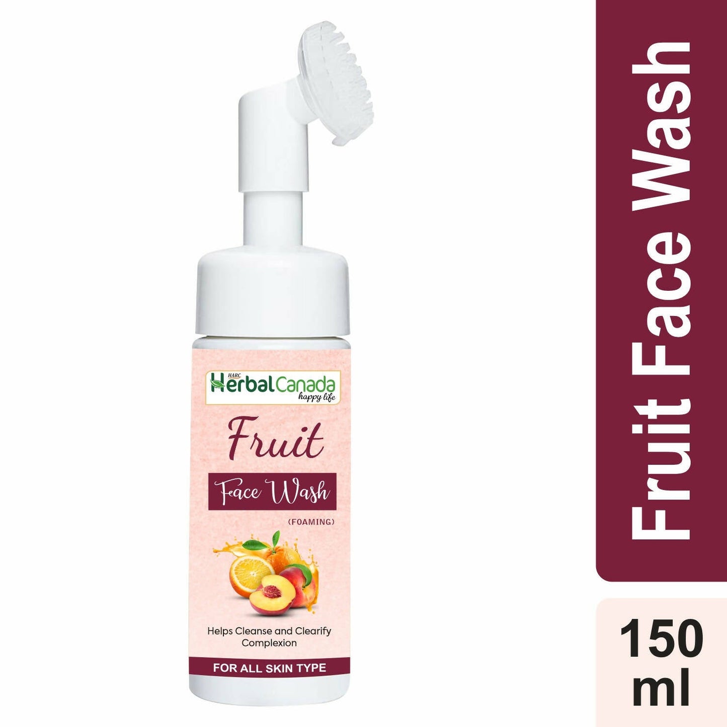 Herbal Canada Fruit Foaming Face Wash - Swadesiicart