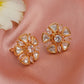 Round Kundan Studs (Gold) - Ruby Raang - Swadesiicart