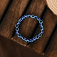 NVR Men & Women Black & Blue Evil Eye Elasticated Bracelet - Swadesiicart