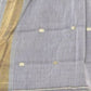 Very Much Indian Handloom Grey Cotton Paithani With Radha Krishna Pallu | Swadesiicart