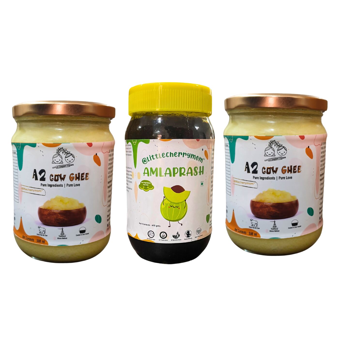 Littlecherrymom A2 Bilona Ghee & Amlaprash Combo | Swadesiicart