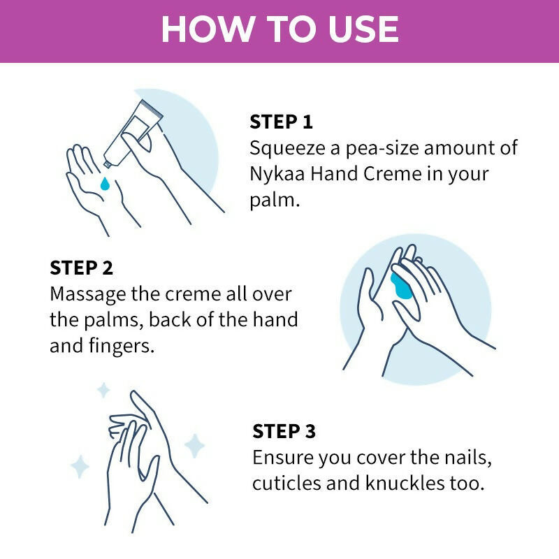 Nykaa Rose & White Musk Hand & Nail Creme - Swadesiicart