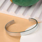 NVR Men Silver Stainless Steel Cuff Bracelet - Swadesiicart