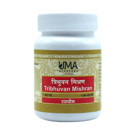 Uma Ayurveda Tribhuvan Mishran Tablets - Uma Ayurveda