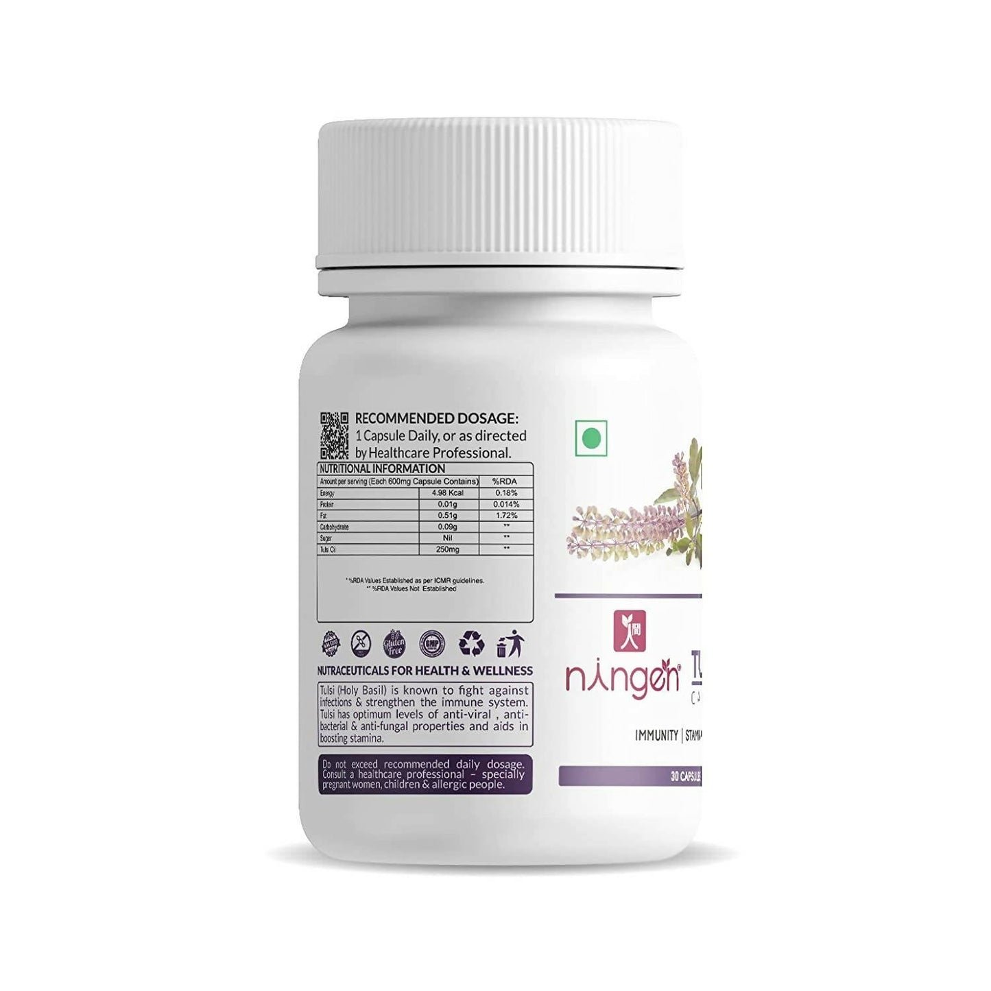 Ningen Tulsi Oil Capsules - Swadesiicart