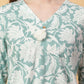 Joban Fashion Green Cotton Printed & Hand Work Co-ord Set - Swadesiicart