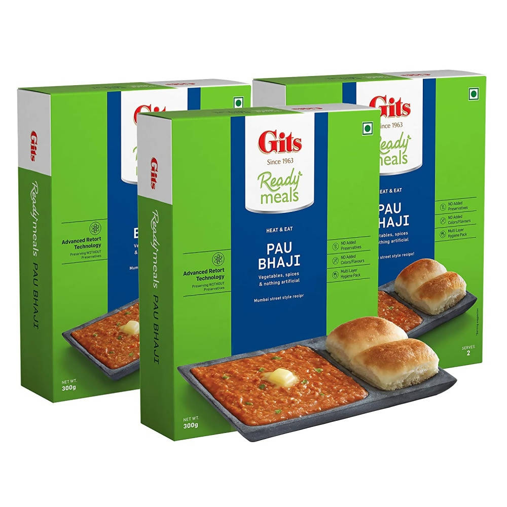 Gits Ready Meals Heat & Eat Pau Bhaji - Swadesiicart