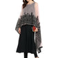 Ahalyaa Women's Beautiful Black Crepe Printed Kurta with Attached Dupatta | Swadesiicart