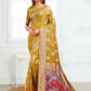 Shree Shyam Fashion Linen Cotton Mhendi Green Saree