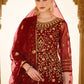 Heavy Stone Embroidered Maroon Designer Anarkali Suit - Emponline | Swadesiicart