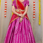 DEIANA'S Beautiful Pure Jari Silk Weaving Lehengha Choli - Pink | Swadesiicart