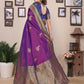 Joban Fashion Banarasi Magenta Small Butti Soft Silk Saree | Swadesiicart
