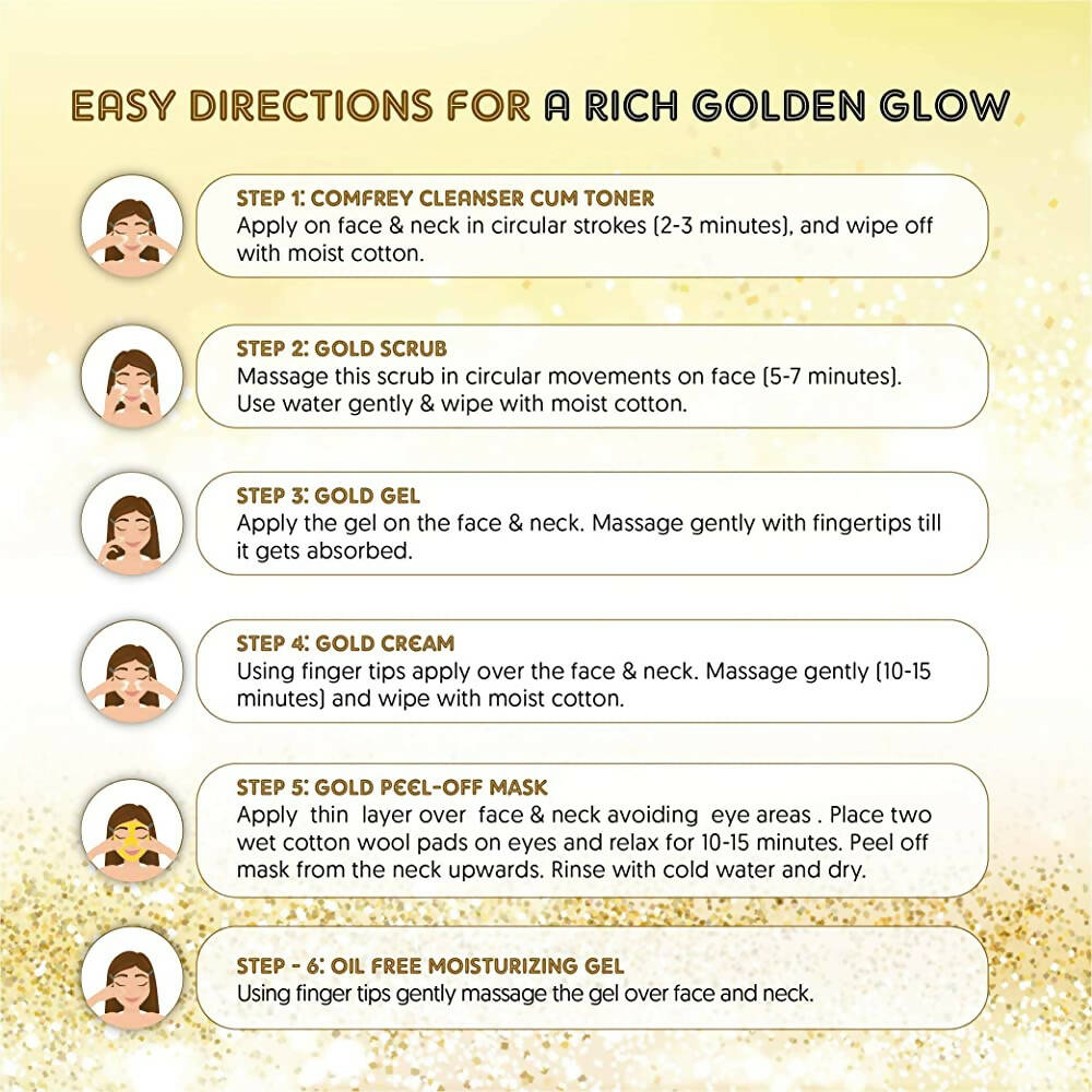 VLCC Gold Facial Kit - Swadesiicart