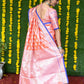 Jyoti Fashion Women's Baby Pink Soft Handloom Silk Zari Woven Saree with Blouse | Swadesiicart