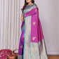 Joban Fashion Banarasi Pink Small Butti Soft Silk Saree | Swadesiicart