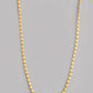VOJ Gold-Polished Self Design Biscuit Chain For Men | Swadesiicart