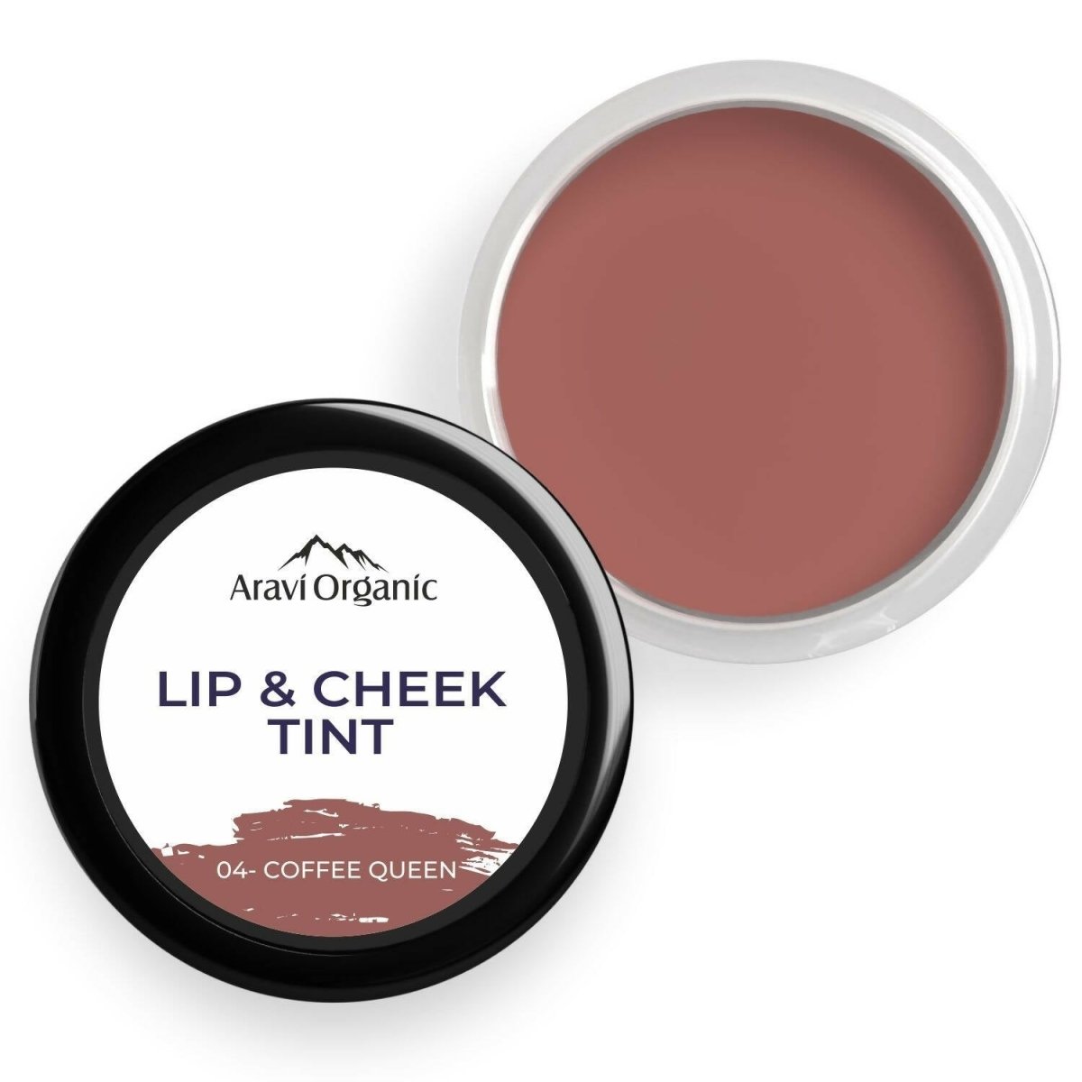 Aravi Organic Everyday Vegan Lip And Cheek Tint - Coffee Queen | Swadesiicart