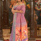 Very Much Indian Handloom Pure Cotton Paithani Peacock Pallu-Dual Tone Blue Pink | Swadesiicart