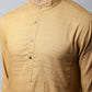 Even Apparels Brown Color Pure Cotton Men's Kurta With Band Collar (SLD1177) | Swadesiicart
