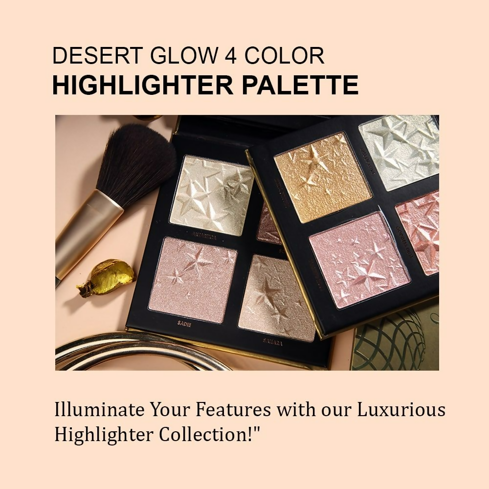 Daily Life Forever52 Desert Glow 4 Color Highlighter Palette - DGH002 | Swadesiicart