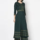 Aniyah Rayon Bottle Green Color Anarkali Kurta (AN-205K)