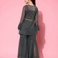 Ahalyaa Women's Traditional Wear Co-ods - Grey | Swadesiicart
