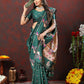 Lorenvalley Fashion Green Soft Paithani Silk Woven Design Copper Zari Meenakari Weaving Saree - Swadesiicart