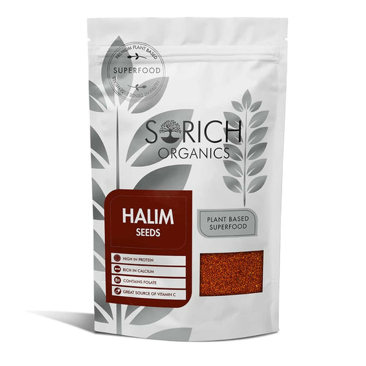 Sorich Organics Raw Halim Seeds (Aliv Seeds) - Whole Natural | Swadesiicart
