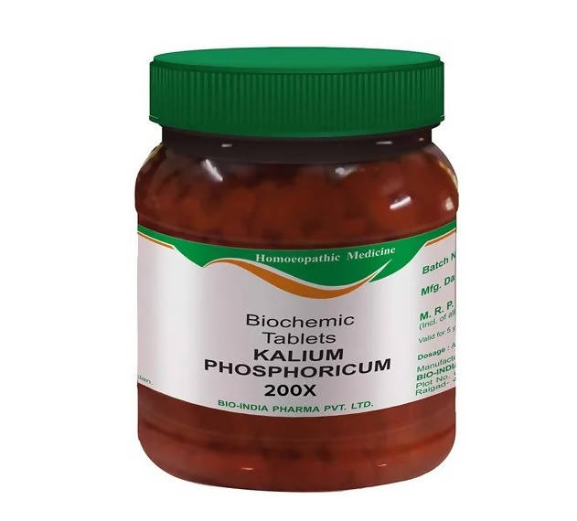 Bio India Homeopathy Kalium Phosphoricum Biochemic Tablets | Swadesiicart