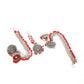 Mominos Fashion Johar Kamal Bahubali Red Beads Earrings With Tikka - Swadesiicart