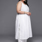 Ahalyaa Women's Traditional wear Kurta Set - White | Swadesiicart