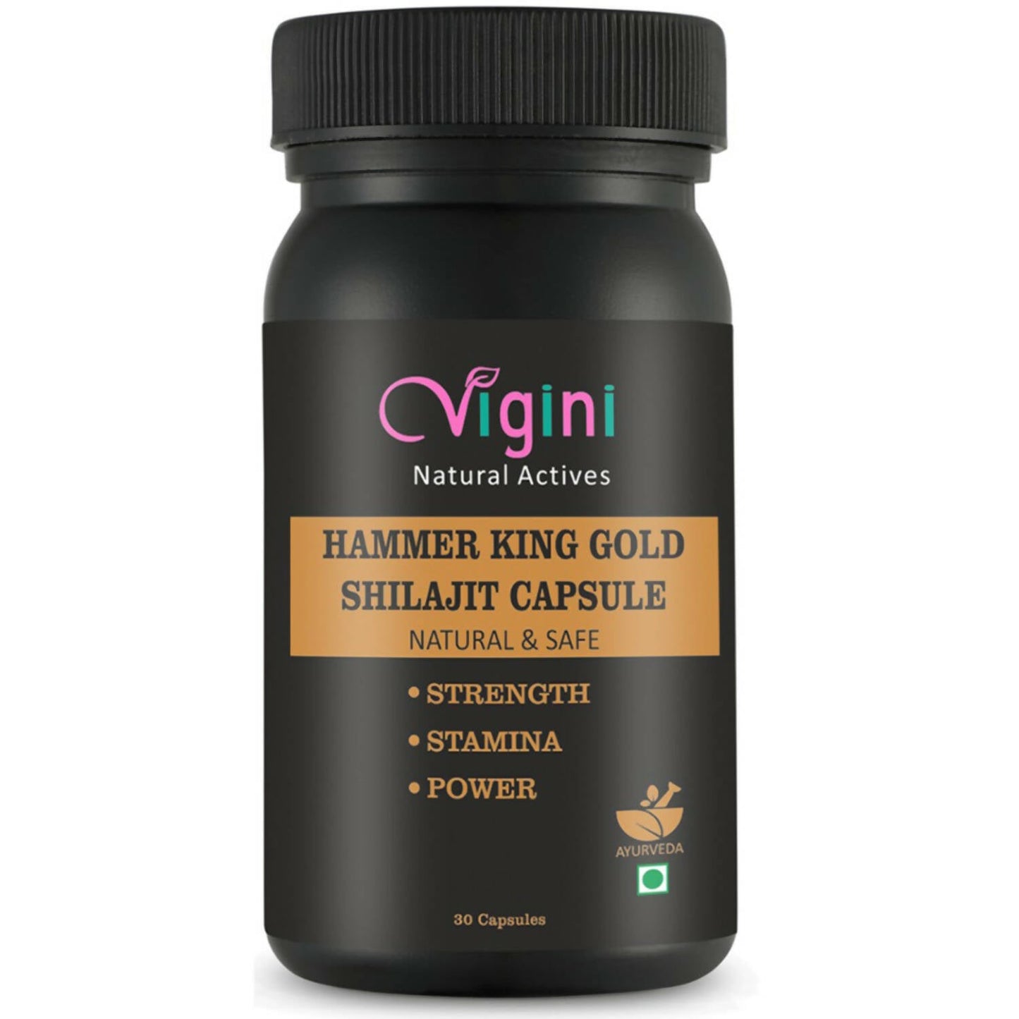 Vigini Natural Hammer King Gold Sj Capsule for Men | Swadesiicart