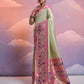 Vishnu Weaves Women's Pista Paithani Silk Zari Woven Saree with Blouse - Swadesiicart